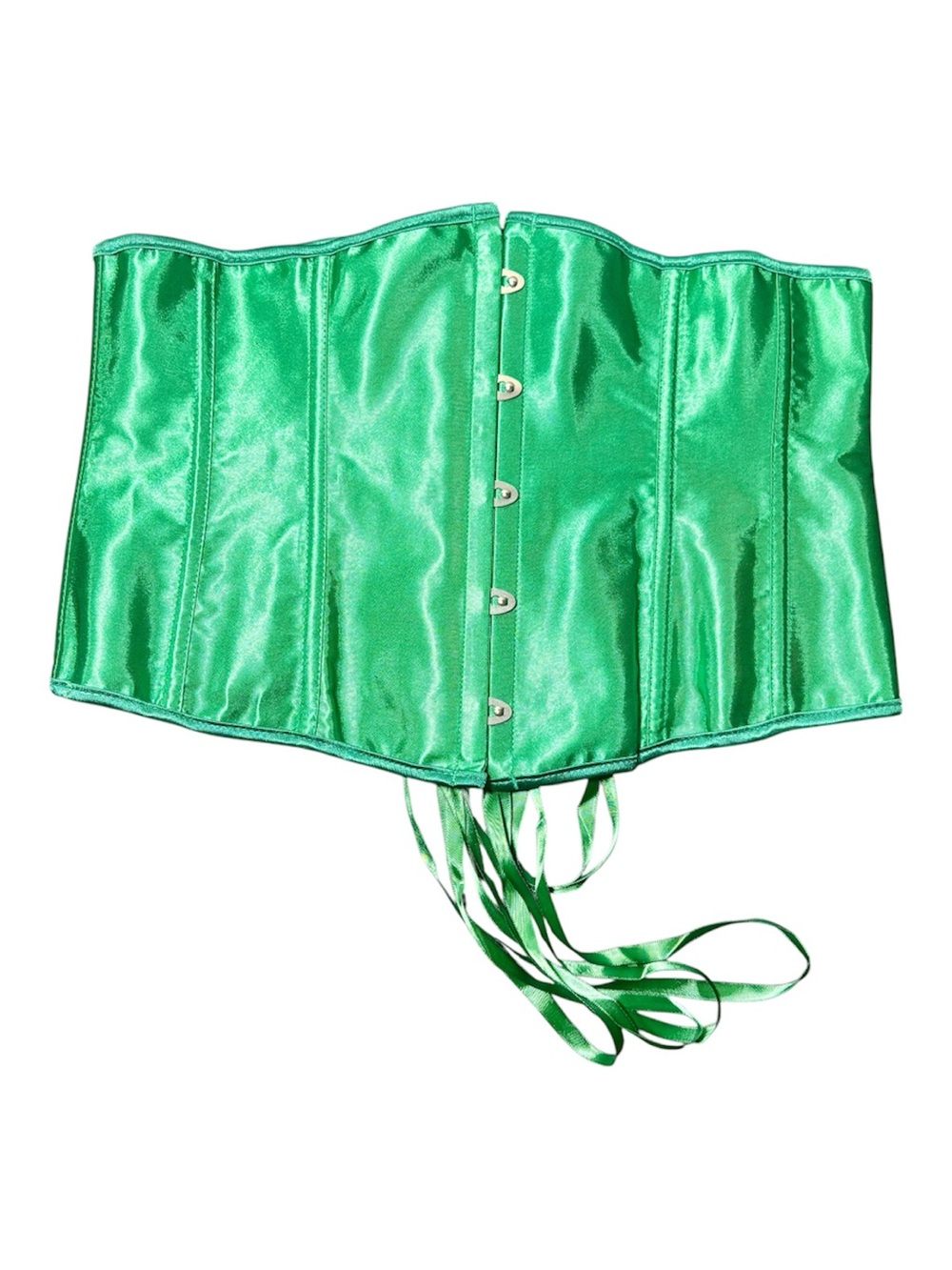 Green Satin Waist Corset